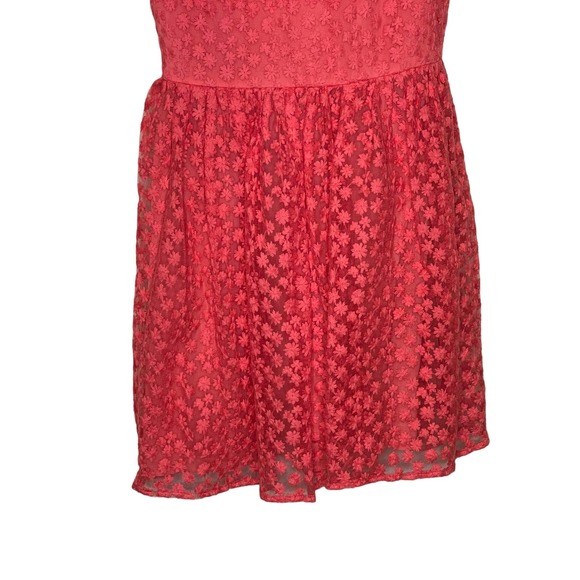 Anthropologie Artelier Women's Dress Floral Embroidered Short Sleeve Pink Size 2 - Picture 4 of 8